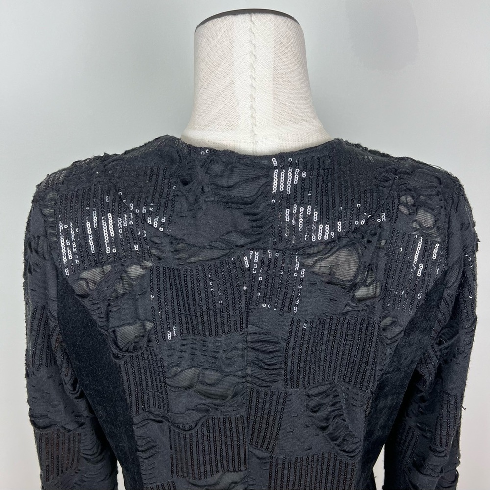 Tesoro Moda Distressed Suede Blazer Jacket - Picture 12 of 16